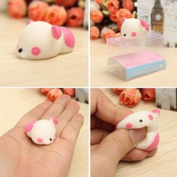 Pink Bear Squishy Squeeze Cute Healing Toy Kawaii Collection Stress Reliever Gift Decor