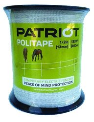 Patriot Electric Fencing 1 2IN Poli Tape 1320 Ft 1320FT