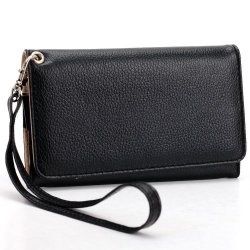 O+ 360 Aplha Faux Leather Fashion Wallet Phone Case