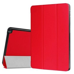 For Tab A6 Case HP95 Tm Simple Flip Leather Case Stand Up Cover Holder For Samsung Galaxy Tab A6 10 Inch Tab A6 10 Inch Red