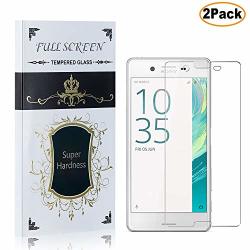 CUSKING For Sony Xperia X Screen Protector Tempered Glass Sony Xperia X Anti-scratch Bubble Free HD Crystal Clear Screen Protector Film 2 Pack