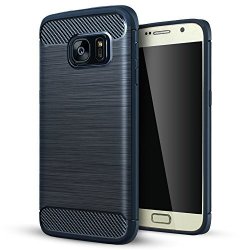 Samsung Galaxy S7 Edge Case Lizimandu Tpu Soft Shockproof Rugged Case For Samsung Galaxy S7 Edge Dark Blue
