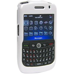 Amzer Snap-on Case For Blackberry Curve 8900 - Polished White