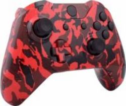 CCMODZ Hydro Dipped Shell Kit For Xbox One Controller Camouflage Red