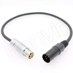 Eonvic 4 Pin Xlr To Fischer 2 Pin Alexa Camera Power Cable