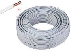 Cable - Flat Twin & EARTH1.5MM - 100M White