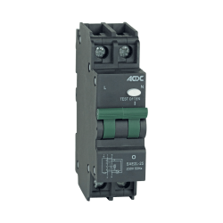 Earth Leakage Relay 2 Pole 13MM 63A Overload Protected