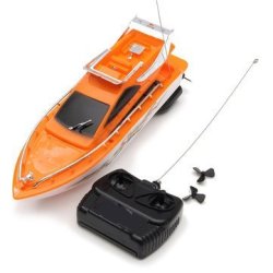 Orange 26X7.5X9CM Plastic Electric Remote Control Kid Chirdren Toy Speed Boat