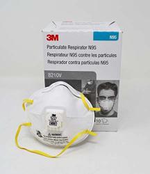 3M N95 Masks - Model 8210V 1 Box - 10 Masks