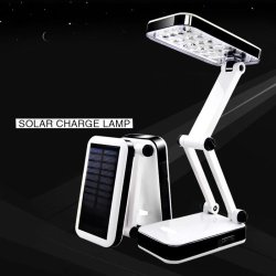 Solar Led Desk Lamp With Ac Charging Cable