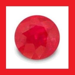 Ruby Natural Madagascar - Deep Red Round Facet - 0.24CTS
