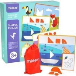 Shapes Puzzle Game With Activity Cards