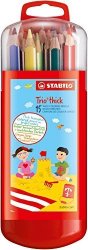 Stabilo Trio Thick Colouring Pencil Zebrui Case - Assorted Colours Pack Of 15