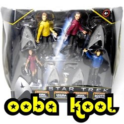 Star Trek Four Command Figure Set Kirk Spock Scotty Uhura New In Box Oobakool