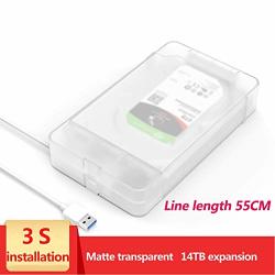 3.5 2.5 Inch Sata To USB 3.0 Tool-free External Hard Drive Enclosure Optimized For SSD Support Uasp Sata III 16TB Maiwo K10435 White