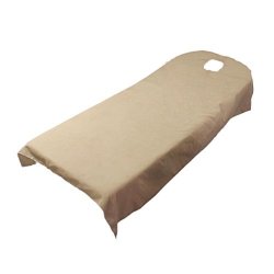Homyl Beauty Massage Spa Treatment Soft Polyester Bed Table Cover Sheets Resuable - Camel