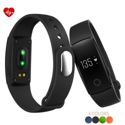 Id107 Bluetooth 4.0 Smart Bracelet Smartband Heart Rate Monitor Fitness Tracker For Ios Android