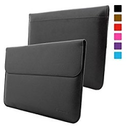 Snugg Surface Pro 3 Case - Leather Sleeve With Lifetime Guarantee Black For Microsoft S Black