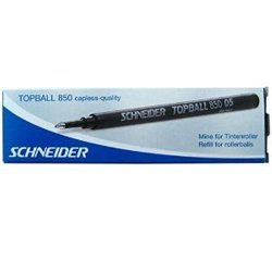 Schneider Topball 850 Rollerball Pen Refills Blue Ink Box Of 10 By