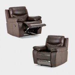 2 X Christopher Single Leather Recliners
