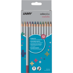 Colorplus Pencils Cardboard Box 12 PC - Metallic