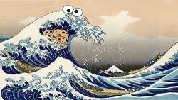 Rfg Remove From Game Japanese Wave Cookie Monster Playmat 24 X 14 Inch Mousepad For Yugioh Pokemon Magic The Gathering