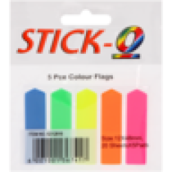 Stick O Multicoloured Page Flags 5 Pack