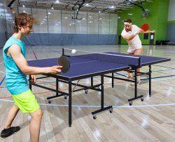 - Table Tennis Table With Wheels
