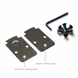 Dpp Titanium Mounting Kit anti Flicker Sealing Plate Kit For Trijicon Rmr Fit Glock Mos And Springfield Osp Models Shadow Silver