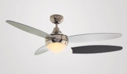 Eurolux F36SCS Swirl 46" Ceiling Fan with Light Fitting