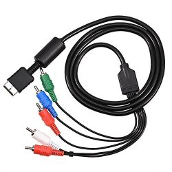 Yoidesu Component Rca Av Cable 1.5M Feet Premium High Resolution Rca Audio Video Cable For Sony Playstation PS2 PS3