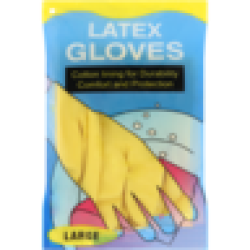 Large Yellow Latex Gloves