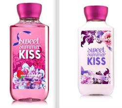 Bath And Body Works Sweet Summer Kiss Gift Set Of Shower Gel Lotion And Mist