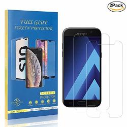 The Grafu Galaxy A5 2017 Screen Protector Tempered Glass Ultra Clear Bubble Free 9H Screen Protector For Samsung Galaxy A5 2017 Easy Installation 2 Pack