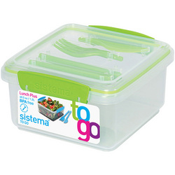 Sistema 1.2L Green To Go Lunch Plus With Knife & Folk