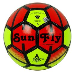 Sun Fly Tournament Red 4 Ply Soccer Training Ball Football 32 Panel - 5 SNF-FB4A