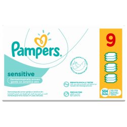 Pampers Sensitive Baby Wipes 504S