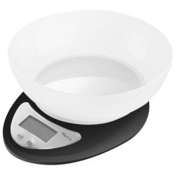 Black Digital Kitchen Scale With Bowl