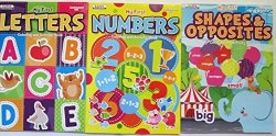 Dbk Gifts 3 Coloring Books For Kids & Toddlers My First Abc Numbers Shapes