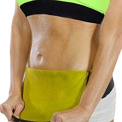 Hioffer Hot Thermo Neoprene Sweat Shapers Slimming Belt Waist Cincher Girdle Trainer Fat Burner Women & Men