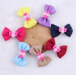 Cute Bows 1 For Every Day Of The Week"- 7 Pcs Beautiful Busy Bee Hair Accessory