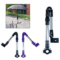 Bike Bicycle Wheelchair Stroller Connector Umbrella Holder Mount Stand