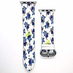 Watch Band Compatible With Apple Iwatch All Series 38MM 40MM 42MM 44MM Cartoon Design Strap STICH1 38 40MM