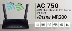 Tp-link Archer MR200 Wireless Dual Band 4G LTE Router