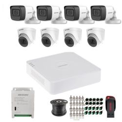 Hikvision 8 Channel 1080P Complete Kit - Mix - No Hdd