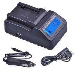 NP-FH50 NP-FH70 NP-FH100 InfoLITHIUM H Series Dual Channel LCD Display Battery Charger for Sony NP-FH30 NP-FH40 NP-FH60