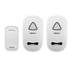 Forecum 11f Wireless Smart Home Doorbell With Dual Receiver Eu Plug White