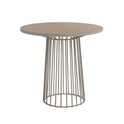 Wire Dining Table - Saddlewood Ferro