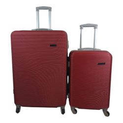 Smte Hard Outer Shell Luggage Set - Red - 2 Piece