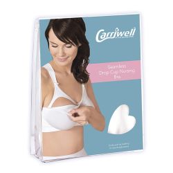 Seamless Drop Cup Bra White Medium